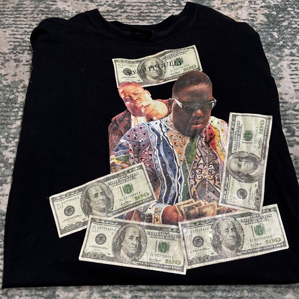 Y2K Luxe-T Notorious BIG 3X Black Tshirt